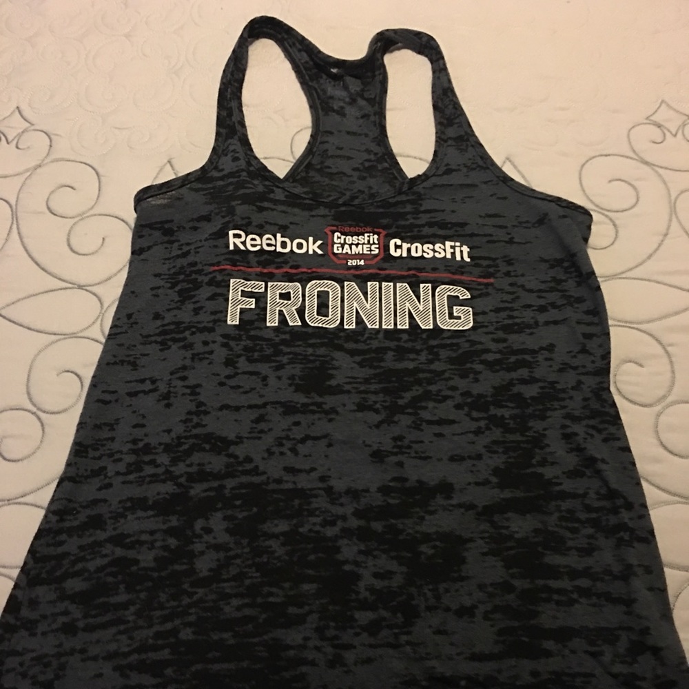 Rare , Rich Froning tank dark gray navy blue color